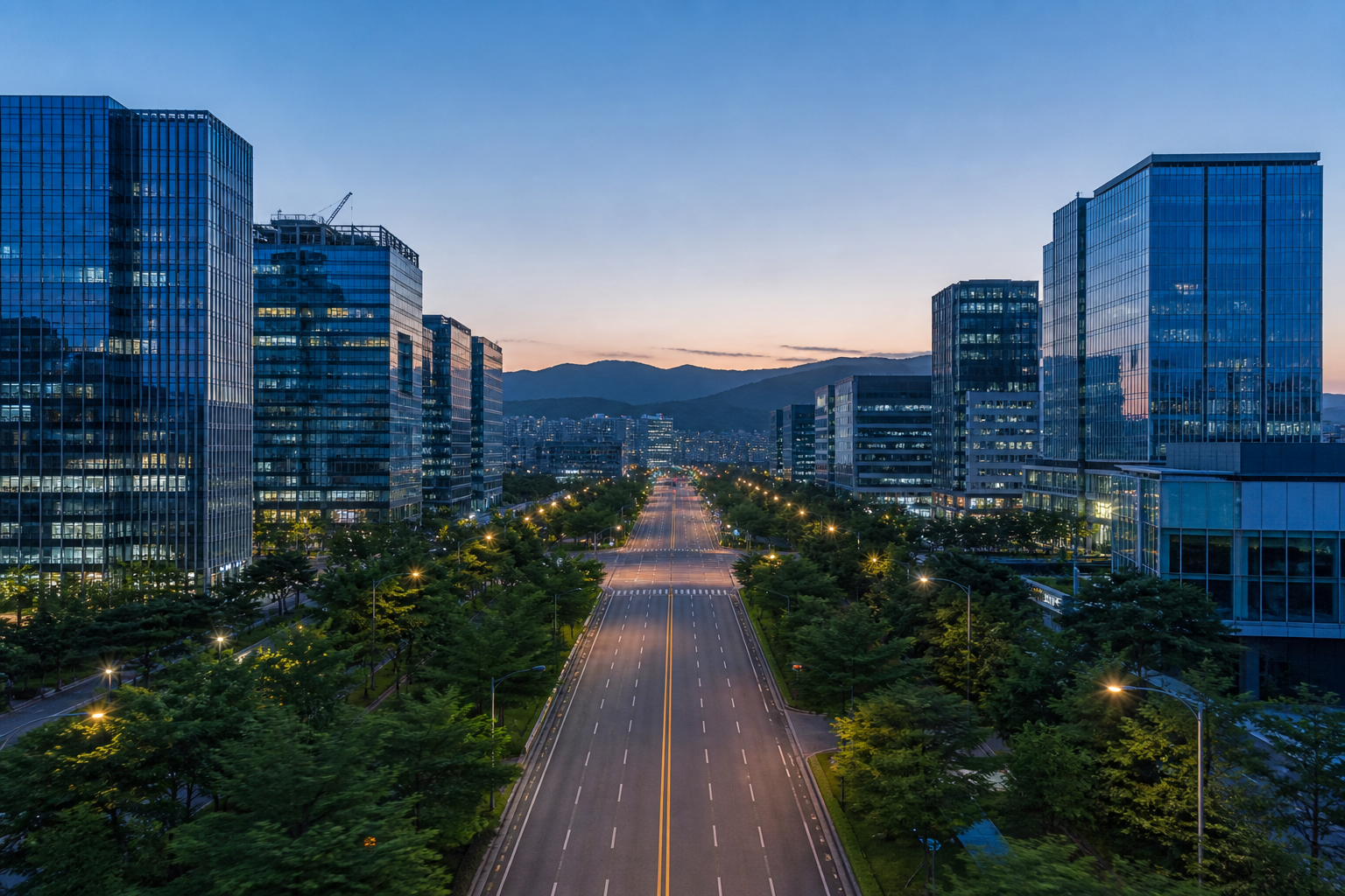 성남 도시 전경