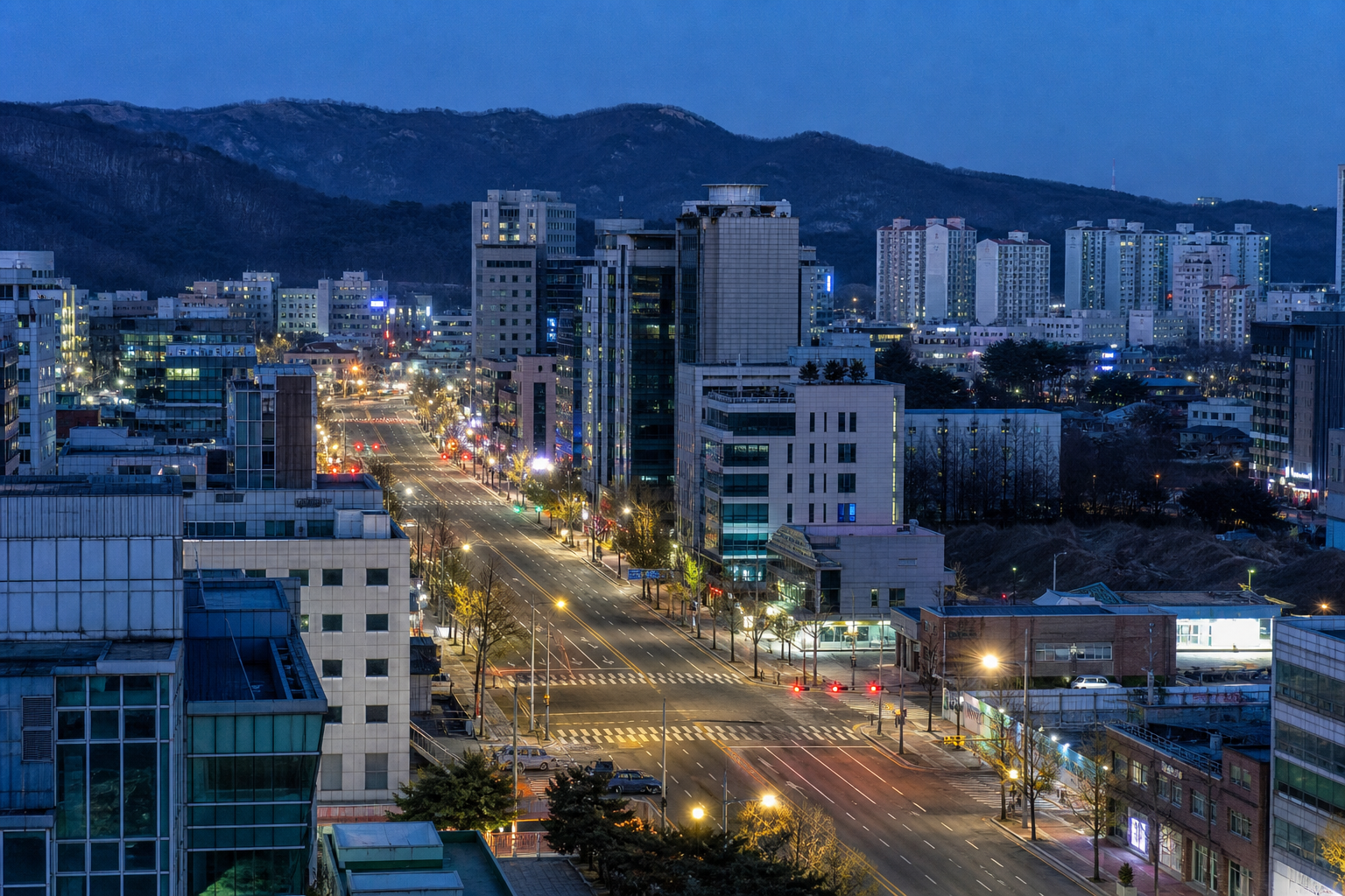 의정부 도심 야경