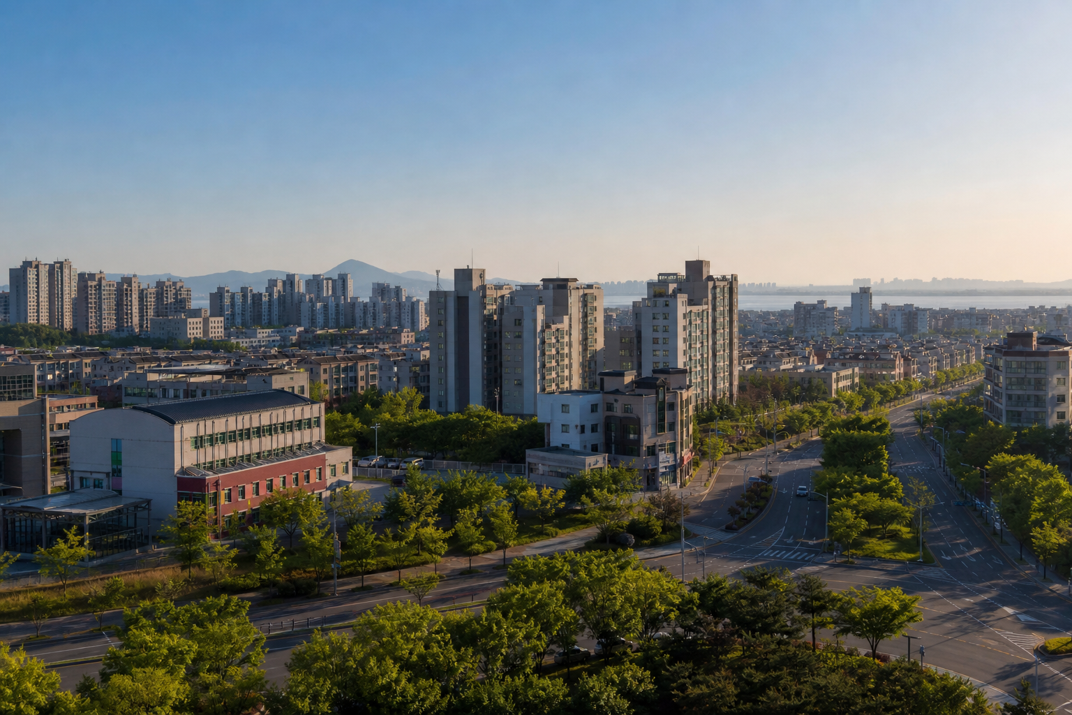 연수구 주거 도시 전경